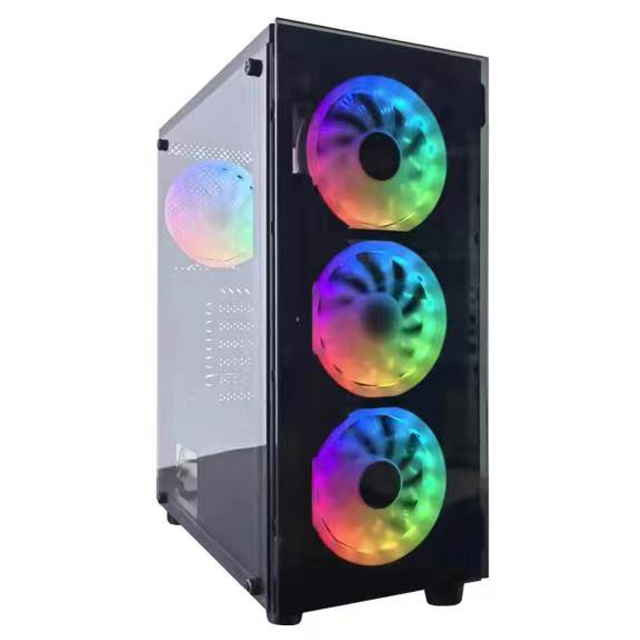Caixa de Pc Atx SATE(K882) Vidro temperado RGB ATX ITX micro ATX Gaming Computer Case