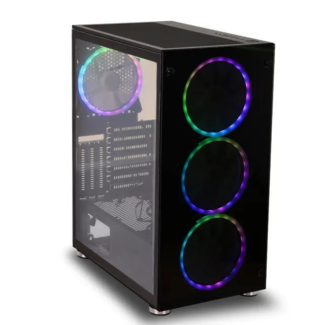 Caixa de Pc Atx SATE(K880) Vidro temperado Full Tower gaming s/fonte de alimentação