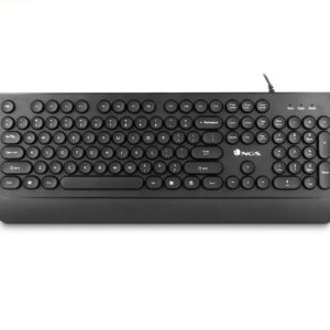 NGS Teclado DOT com teclas circulares e palmrest em Inglês preto