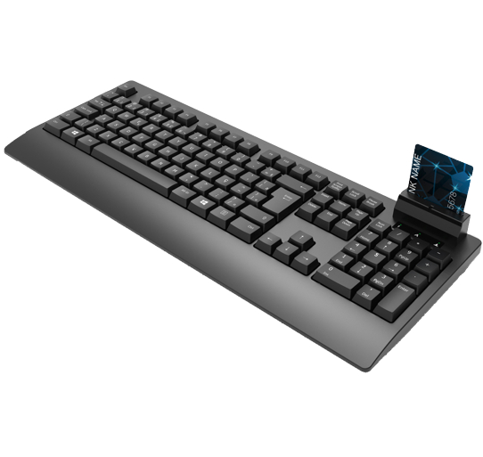 Teclado lifetech em português com leitor Smart Card LFKEY047 - Image 2