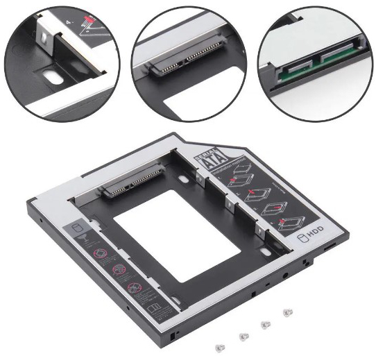 Adaptador caddy externo de HDD 9.5mm para laptop - Image 4