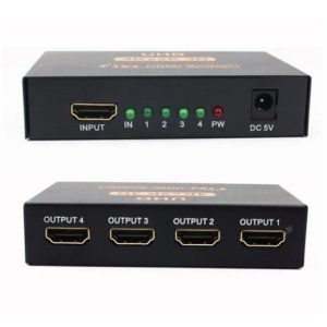 Repetidor de vídeo HDMI 4K, Switch HDMI 4 em 1