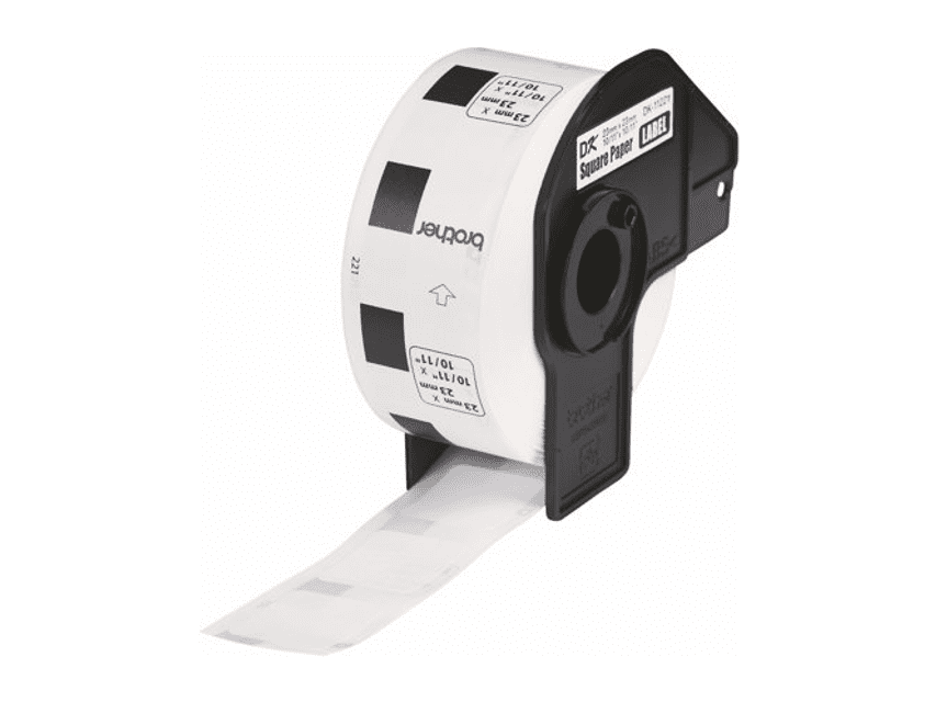 BETCKEY - Gekleurde Etiketten Vervanging voor Brother DK-11221, 23mm x 23mm, 1000 Vierkante Etiketten(Groen) Compatibel met Brother QL-etiketprinter, 1 Rol