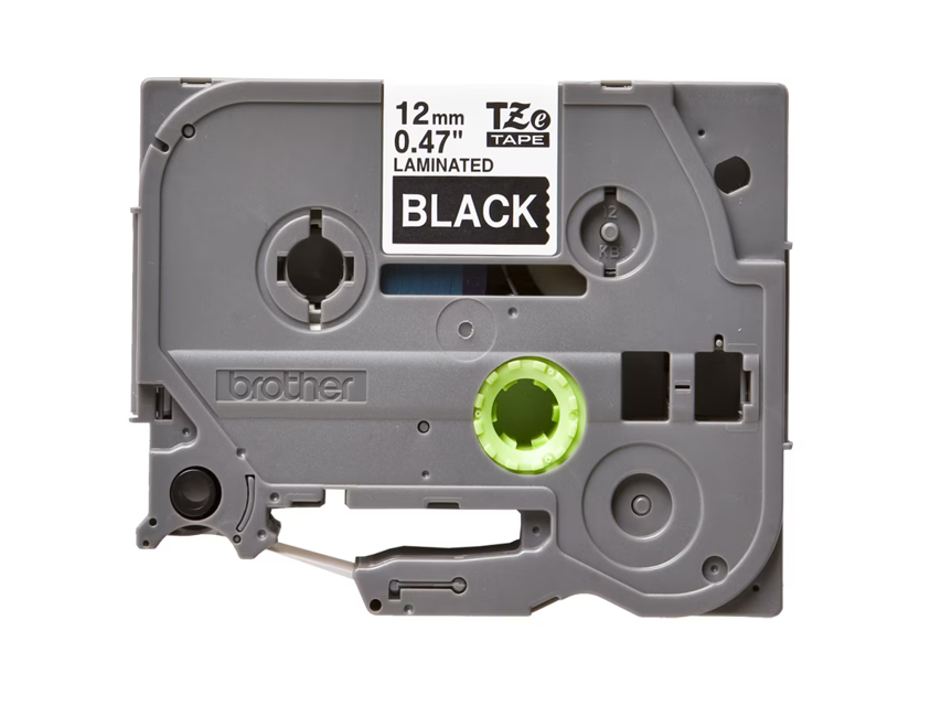 Fita Laminada Brother 12mm x 8m (Branco/Preto) TZe-335 - Image 2