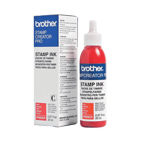 Tinta para Recarga de Carimbos Brother (Vermelho)