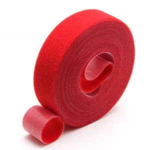 Braçadeiras de velcro para abraçar cabo de rede (Vermelho)